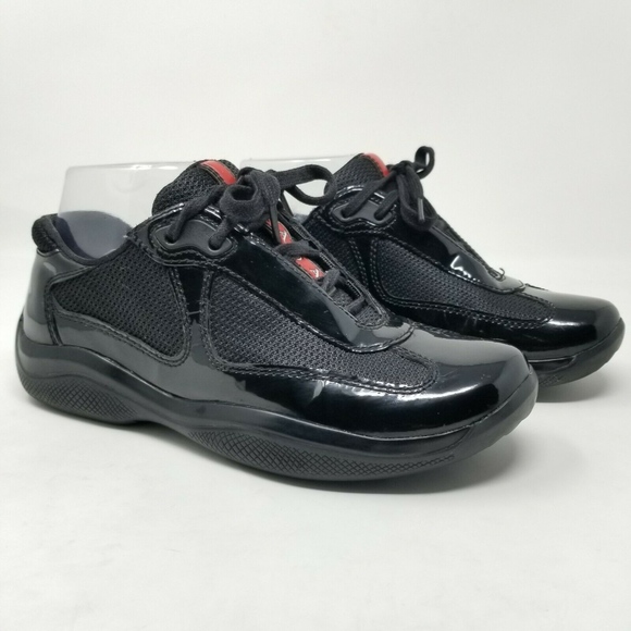 Prada Shoes - Prada Punta Ala Black Patent-Leather Shoe